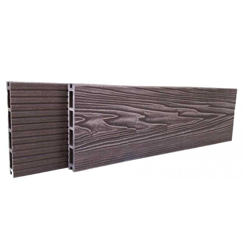 Террасная доска из ДПК Best Decking Comfort 3D Тиснение/Вельвет, цвет Венге 4 пог.м.